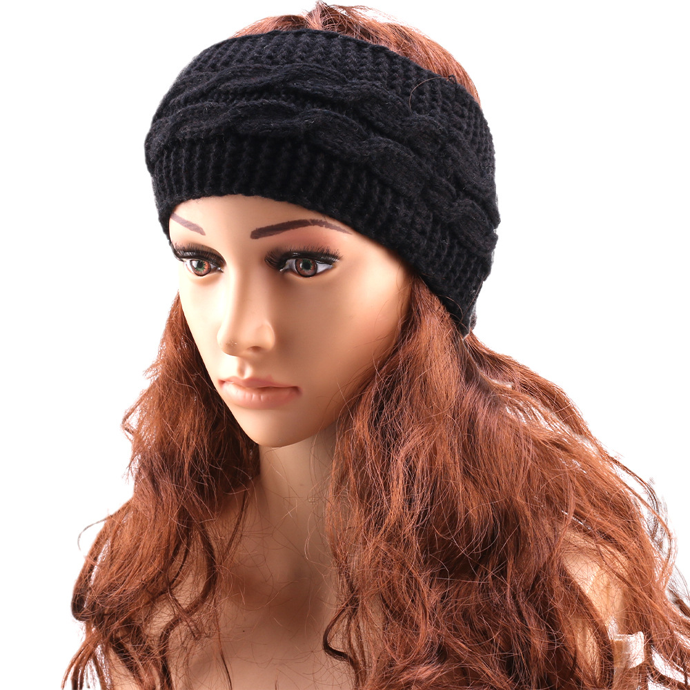 Fleece Ear Warmer Band - Opaski do włosów z włókna konopnego,