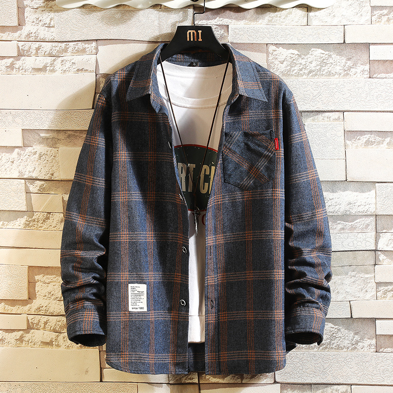 Flannel Shirt Lined - Letnia męska koszula w kratę z