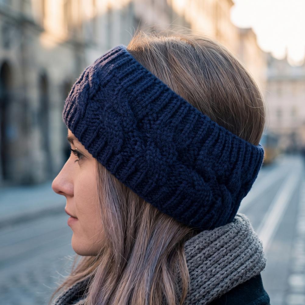 Zimowa opaska na głowę z dzian – Fleece Ear Warmer Band recenzja i cena