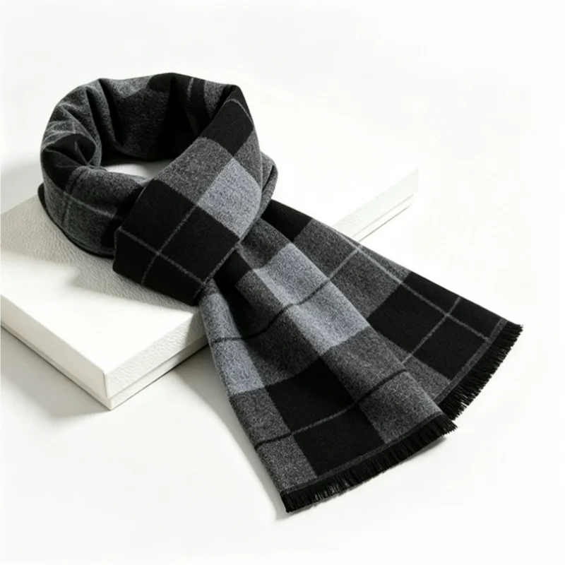 1 sztuka, męski szal w brytyjs – Wool Scarf Men recenzja i cena
