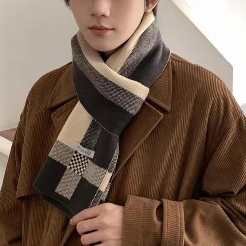 Nowy zimowy szalik męski utrzy – Wool Scarf Men recenzja i cena